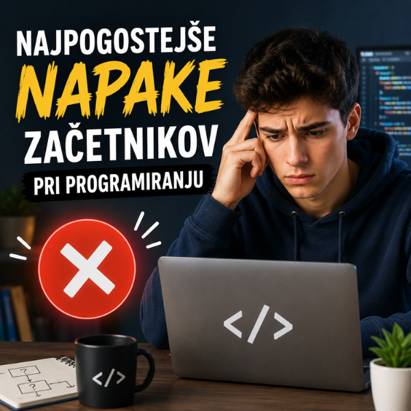 Najpogostejše napake začetnikov pri programiranju – kako se jim izogniti?